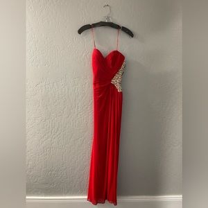 Trudy’s Red Sweetheart Prom Dress